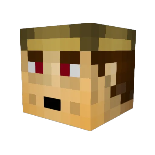 Sergent_Minsky Minecraft avatar head, 3D render