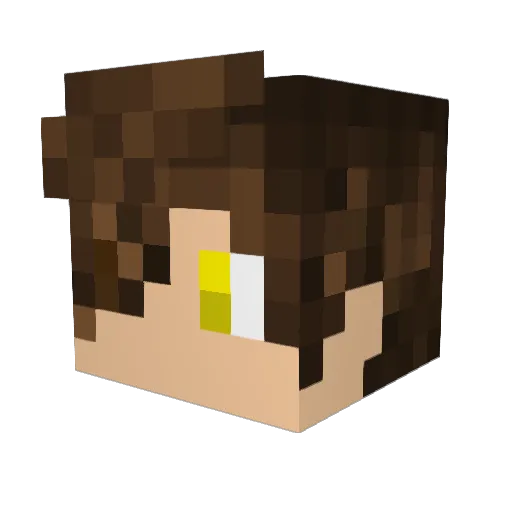 Sergey1520_ Minecraft avatar head, 3D render