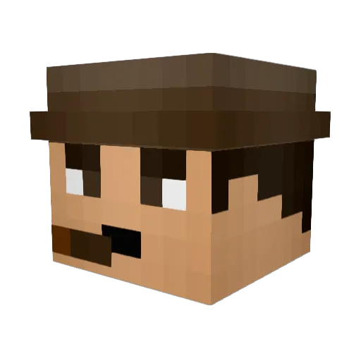 Sergey2222 Minecraft avatar head, 3D render