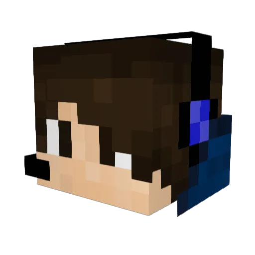 Serggio Minecraft avatar head, 3D render