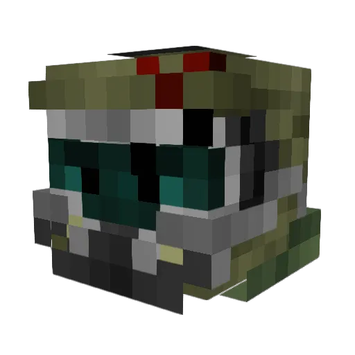 Sergio0694 Minecraft avatar head, 3D render