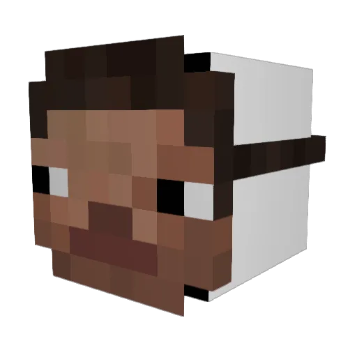 Sergio297 Minecraft avatar head, 3D render