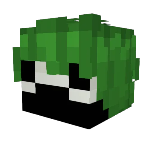Sergio35A Minecraft avatar head, 3D render