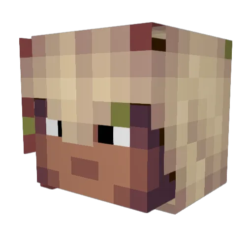 Sergio458 Minecraft avatar head, 3D render
