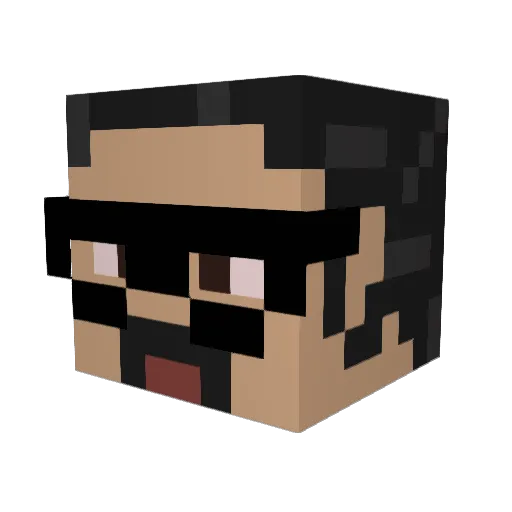 SergioMoreno07 Minecraft avatar head, 3D render