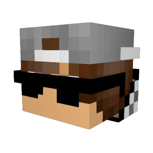 SergioRP Minecraft avatar head, 3D render