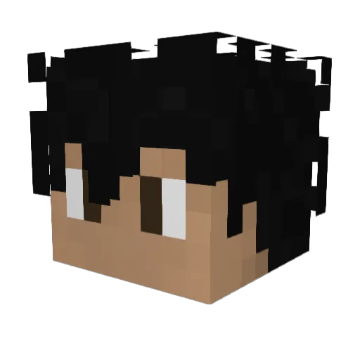 Sergiox73 Minecraft avatar head, 3D render