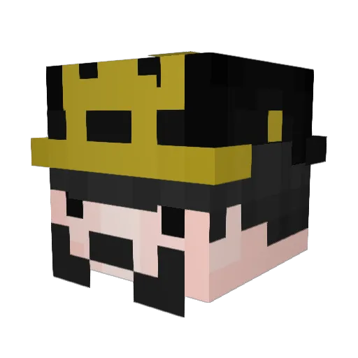 Sergisgood Minecraft avatar head, 3D render