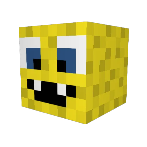 Sergius_01 Minecraft avatar head, 3D render