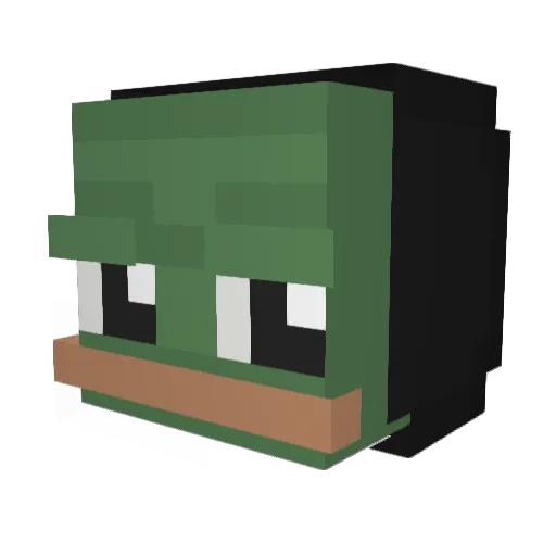 SerguZeta Minecraft avatar head, 3D render