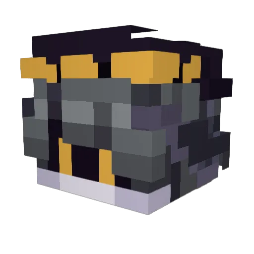 SerialDesN Minecraft avatar head, 3D render