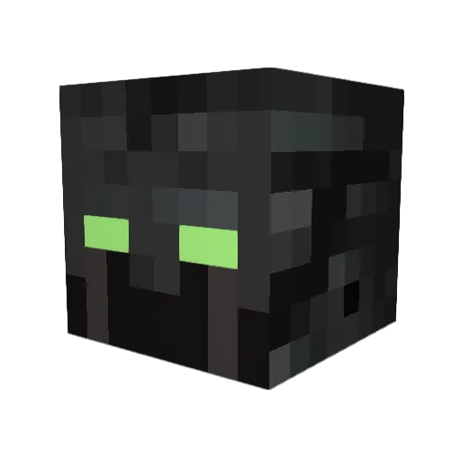Seriaz Minecraft avatar head, 3D render