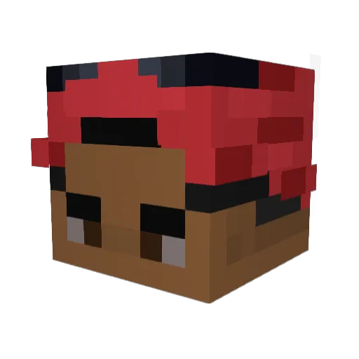 Seriengeek Minecraft avatar head, 3D render