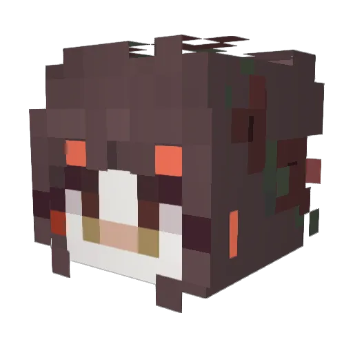 Serimo11 Minecraft avatar head, 3D render