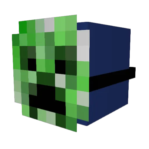 SeriousDan27 Minecraft avatar head, 3D render