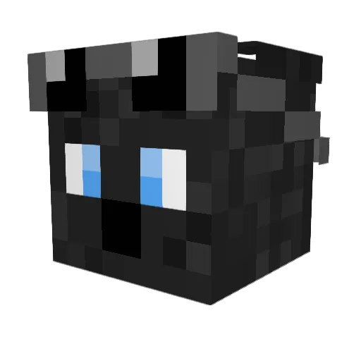 SeriousDonut Minecraft avatar head, 3D render
