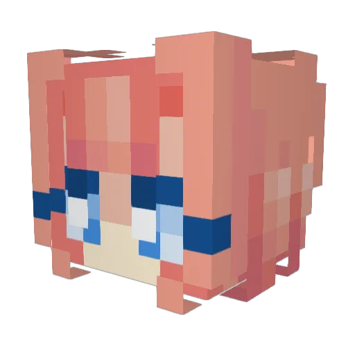 SeriousSaucee Minecraft avatar head, 3D render