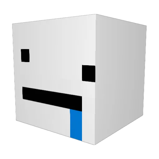 Serioxbtw Minecraft avatar head, 3D render