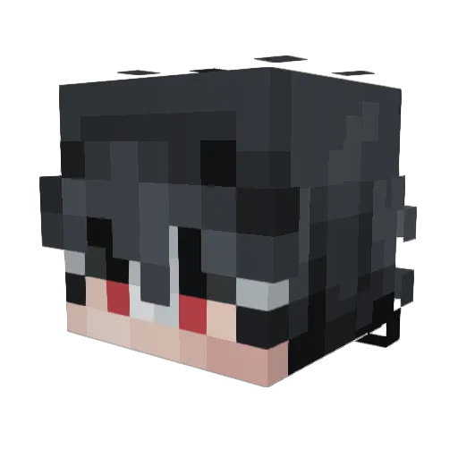 Serisova Minecraft avatar head, 3D render