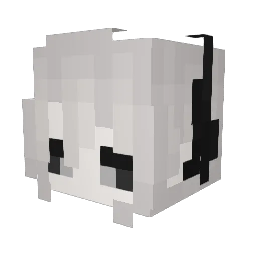 SeriumFR Minecraft avatar head, 3D render