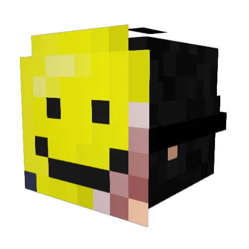 SeriusSann Minecraft avatar head, 3D render