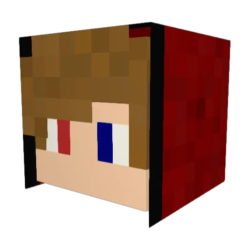Serkan_HD Minecraft avatar head, 3D render