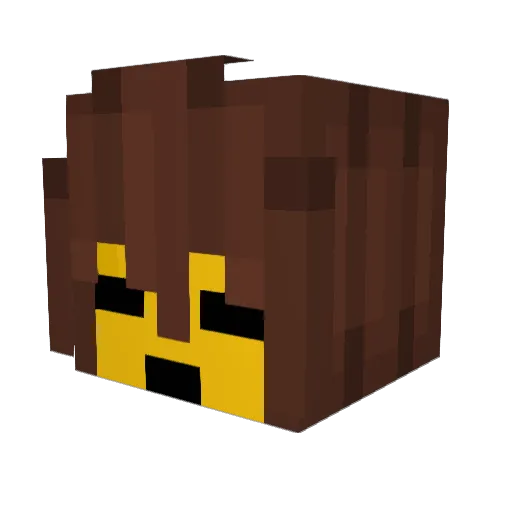 Serkovsky Minecraft avatar head, 3D render
