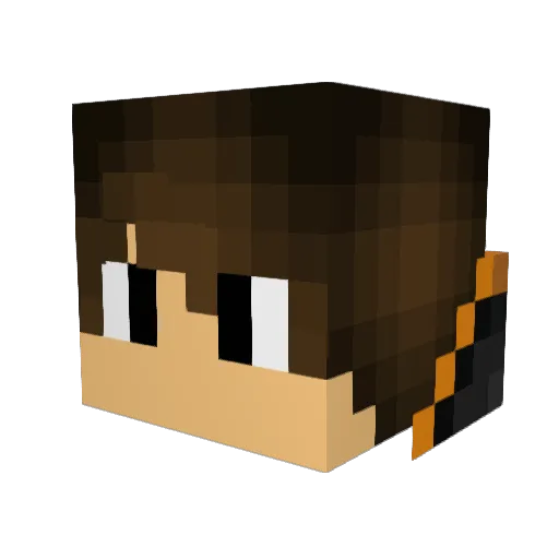 Serkut12 Minecraft avatar head, 3D render