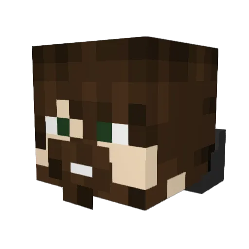 Sero1337 Minecraft avatar head, 3D render