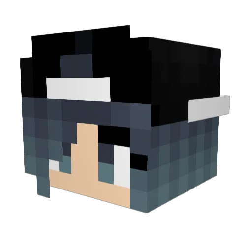 Sero321 Minecraft avatar head, 3D render