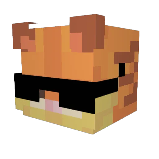 SerotoninHunter Minecraft avatar head, 3D render