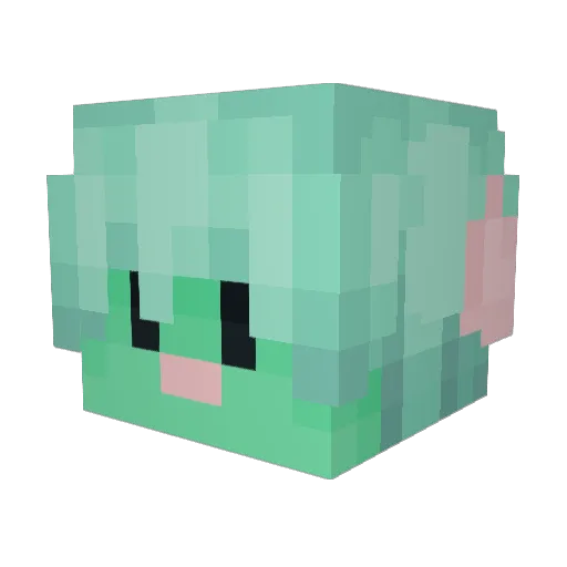 SerotoninRat Minecraft avatar head, 3D render