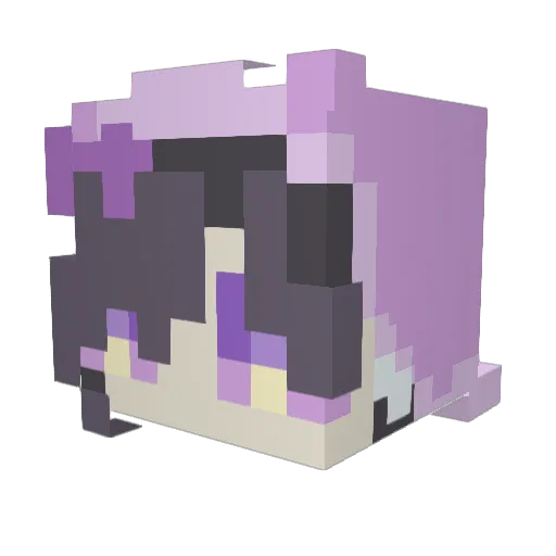 Serotonin_Shine Minecraft avatar head, 3D render