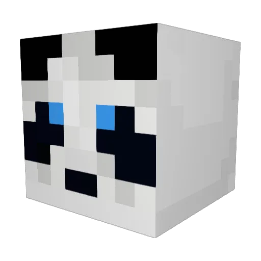 Serouf Minecraft avatar head, 3D render