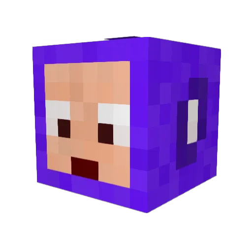 SeroxMc Minecraft avatar head, 3D render