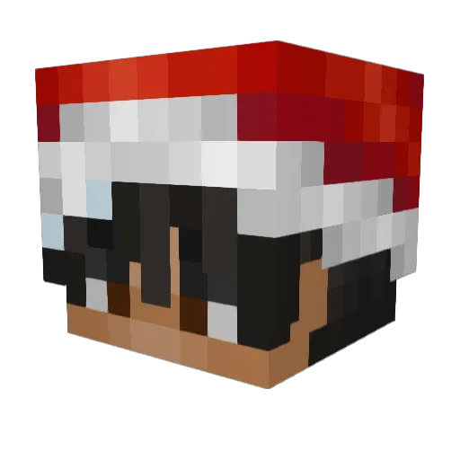 SeroxYTB Minecraft avatar head, 3D render