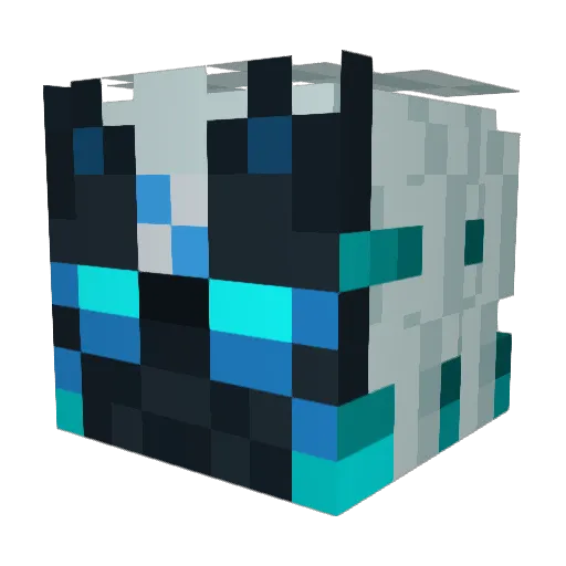 Serpent_VV Minecraft avatar head, 3D render