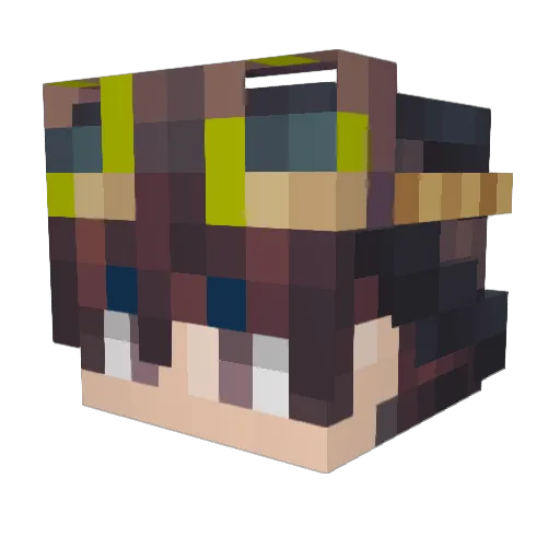 Serperior58 Minecraft avatar head, 3D render