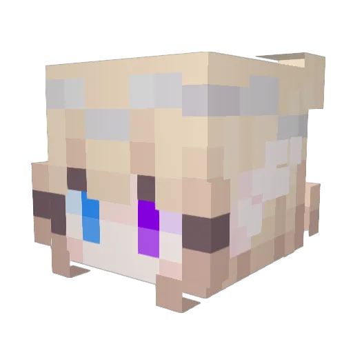 SerperiorXi Minecraft avatar head, 3D render
