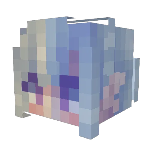 Serperist Minecraft avatar head, 3D render
