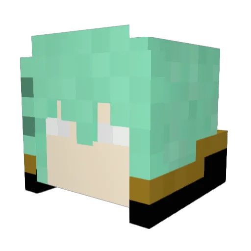 Serpicus Minecraft avatar head, 3D render