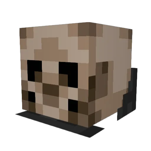 Serpinetheblade Minecraft avatar head, 3D render