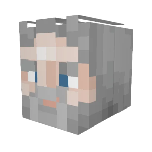 Serpinky97 Minecraft avatar head, 3D render