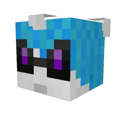 SerraSpartan Minecraft avatar head, 3D render