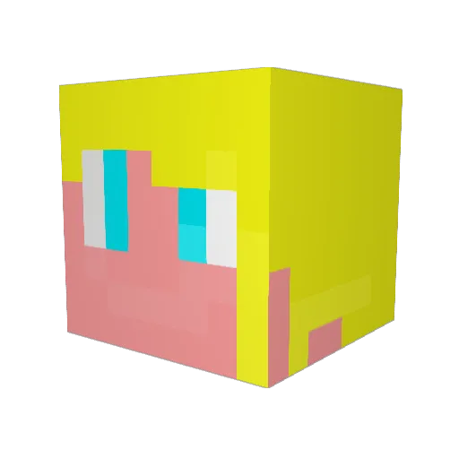 SerreFrei Minecraft avatar head, 3D render