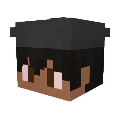 Sersii Minecraft avatar head, 3D render