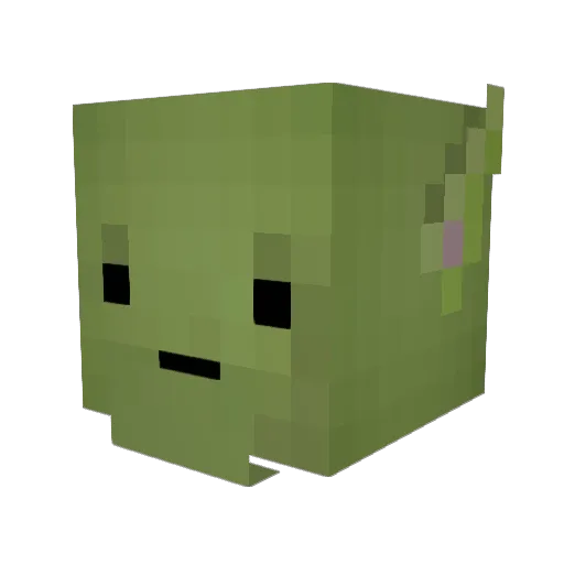 Serska Minecraft avatar head, 3D render