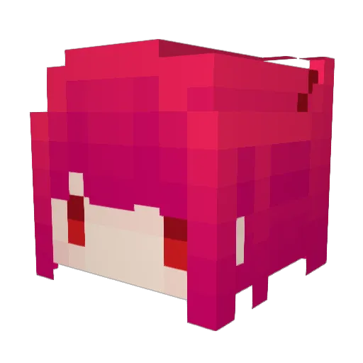 Serterd Minecraft avatar head, 3D render