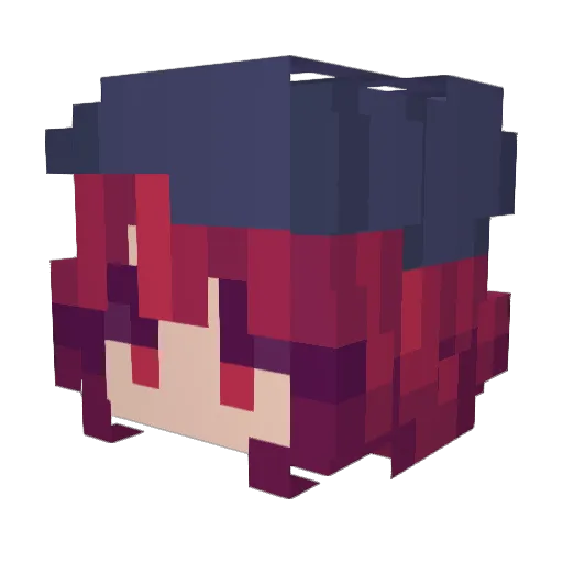 Sertif12 Minecraft avatar head, 3D render