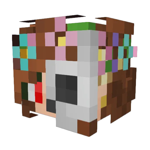 Sertior99 Minecraft avatar head, 3D render